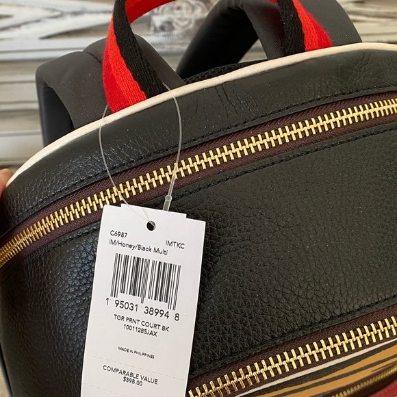 🆕 COACH | Backpack Tiger Print & Tiger Wristlet Bundle - Picture 10 of 16